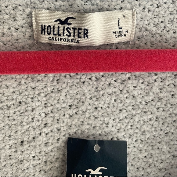 NWT HOLLISTER 
Icicle BLue cardigan sweater 
BOW tie in front super soft - Picture 4 of 5